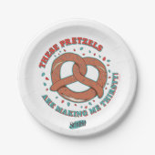 Assiettes En Carton Seinfeld | Ces Pretzels me donnent soif (Devant)