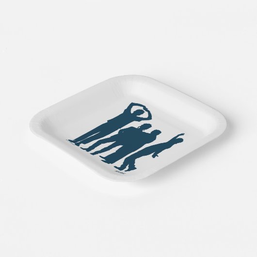 Assiettes En Carton Seinfeld | Graphique de silhouette de groupe (Angulaire)