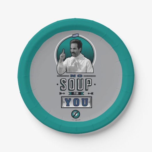 Assiettes En Carton Seinfeld | Pas De Soupe Pour Vous Graphique (Devant)