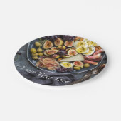 Assiettes En Carton Sélection italienne de nourriture (Angle)