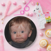 Assiettes En Carton Selfie Photo Upload | Your Face Fun party  (Fête)