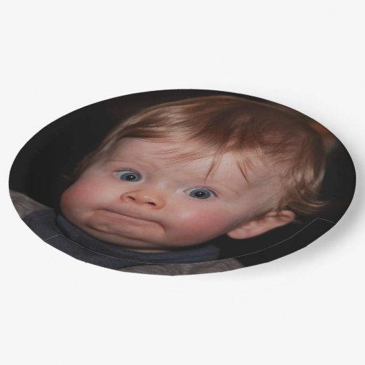 Assiettes En Carton Selfie Photo Upload | Your Face Fun party  (Angle)