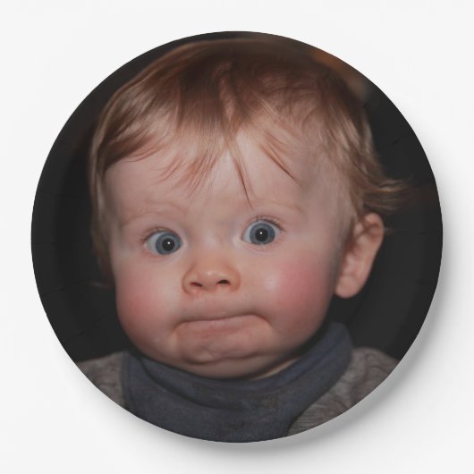 Assiettes En Carton Selfie Photo Upload | Your Face Fun party  (Devant)