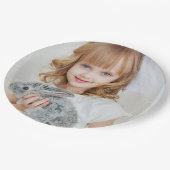 Assiettes En Carton Selfie Photo Visage Personnalisé Simple Moderne (Angle)