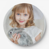 Assiettes En Carton Selfie Photo Visage Personnalisé Simple Moderne (Devant)