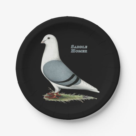 Assiettes En Carton Selle bleue Homer (Devant)