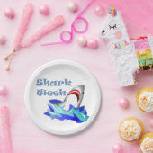 Assiettes En Carton Semaine du requin (Fête)