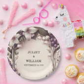 Assiettes En Carton Semences Ferme rurale Bois Fruit Vignoble Mariage (Fête)