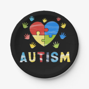 Assiettes En Carton Sensibilisation sur l'autisme