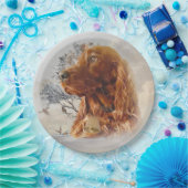 Assiettes En Carton Séparateur irlandais avec faisan (Fête)