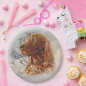 Assiettes En Carton Séparateur irlandais avec faisan (Fête)