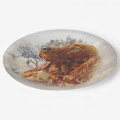 Assiettes En Carton Séparateur irlandais avec faisan (Angle)