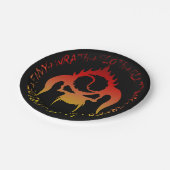 Assiettes En Carton Sept plaques de papier péché mortelles (Angle)