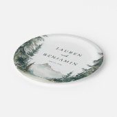 Assiettes En Carton Serene Mountain Wedding (Angle)