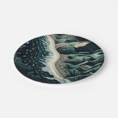 Assiettes En Carton Serene Shores (Angle)