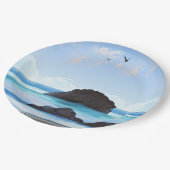 Assiettes En Carton Sérénité, nuages, beauté tranquille (Angle)