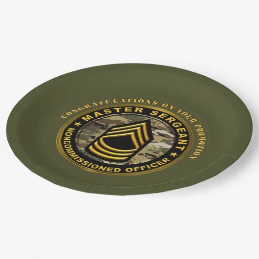 Assiettes En Carton Sergent-maître Promotion (Angle)