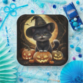 Assiettes en carton  Série 1  Black Cat (Fête)