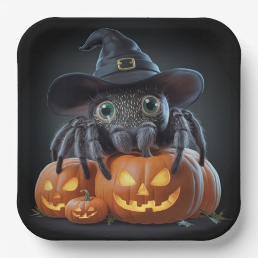 Assiettes en carton  Série 1 Spider 02 (Recto)