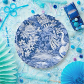 Assiettes En Carton Série Chinoserie Bleu et Blanc Design 8 (Fête)