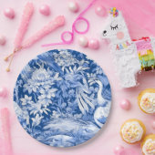 Assiettes En Carton Série Chinoserie Bleu et Blanc Design 8 (Fête)