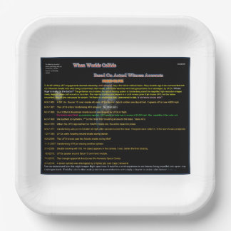 Assiettes En Carton Série OVNI : Les Aliens observent