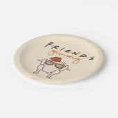 Assiettes En Carton Série T.V. Friends | Friendsgiving Party (Angle)