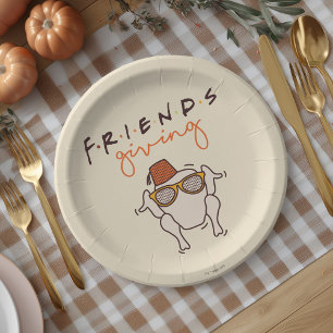 Assiettes En Carton Série télévisée Friends   Fête de Friendsgiving
