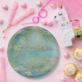 Assiettes En Carton Série Water Lilies par Claude Monet (Fête)