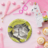 Assiettes En Carton Serpent de rat noir (Fête)