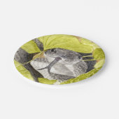 Assiettes En Carton Serpent de rat noir (Angle)