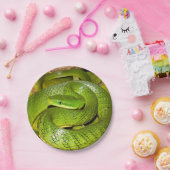 Assiettes En Carton Serpent de rat vert de Bush (Fête)