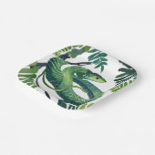 Assiettes En Carton Serpent vert | Année de l'aquarelle des serpents (Angulaire)