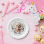 Assiettes En Carton Service commémoratif de funérailles photo personna (Fête)