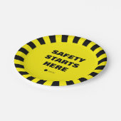 Assiettes En Carton Service de la sécurité Bureau Partie ronde (Angle)