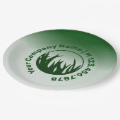 Assiettes En Carton Service d'entretien de la pelouse verte (Angle)