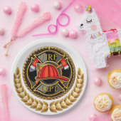 Assiettes En Carton Service d'incendie Marchandises (Fête)