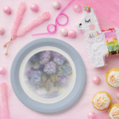 Assiettes En Carton Serviette de table aquarelle Lilas Hydrangea (Fête)
