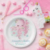 Assiettes En Carton Serviettes de pieuvre rose mignonne (Fête)