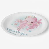 Assiettes En Carton Serviettes de pieuvre rose mignonne (Angle)