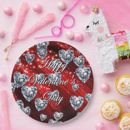 Assiettes En Carton Serviettes en carreau rouge étincelant (Fête)