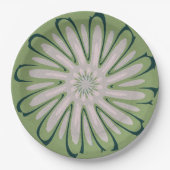 Assiettes En Carton Serviettes simples à fleurs blanches (Devant)