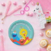 Assiettes En Carton Sesame Pals Anniversaire Motif (Fête)