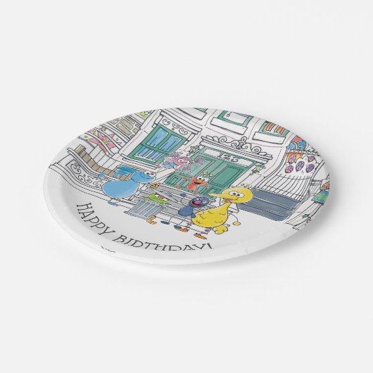 Assiettes En Carton Sesame Pals Doodley Graphisme (Angle)