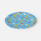 Assiettes En Carton Sesame Pals Rainbow Doodley Motif (Angle)