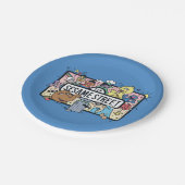 Assiettes En Carton Sésame Sésame | Sesame Pals signe de Doodle (Angle)