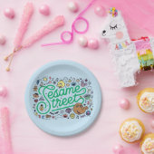 Assiettes En Carton Sésame Sésame | Sesame Street Green Doodle Script (Fête)