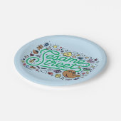 Assiettes En Carton Sésame Sésame | Sesame Street Green Doodle Script (Angle)