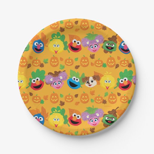 Assiettes En Carton Sesame Street Autumn quitte Motif (Devant)