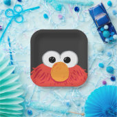 Assiettes En Carton Sesame Street | Elmo Big Face (Fête)